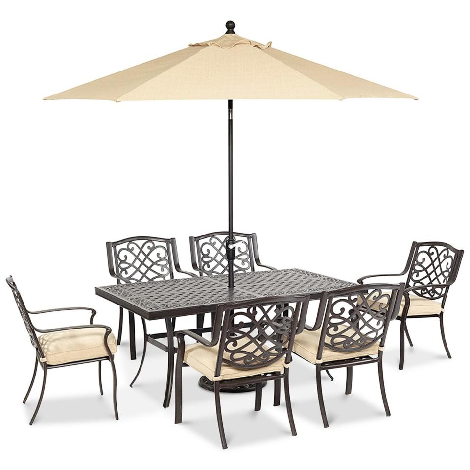 Park Gate Outdoor Cast Aluminum 7-Pc. Dining Set