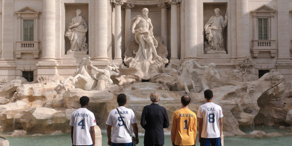 On tour in Rome in The Beautiful Game.
