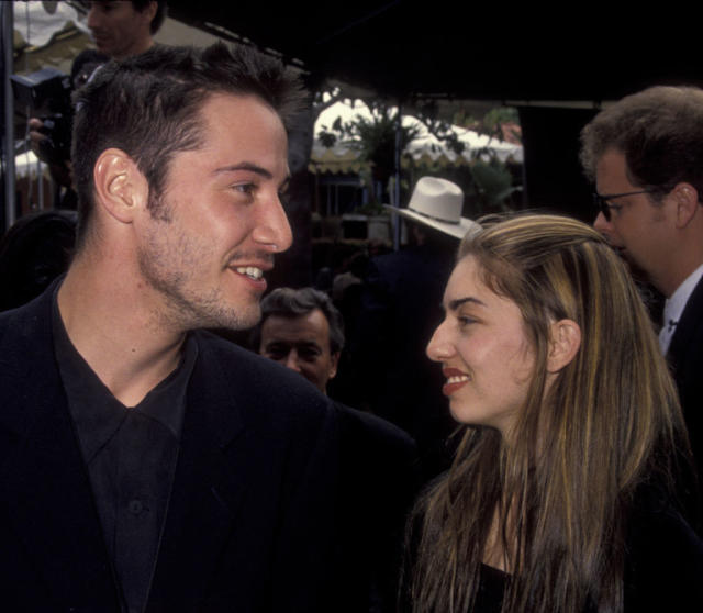 Keanu & Sofia Coppola [1992] Though their relationship didn't last