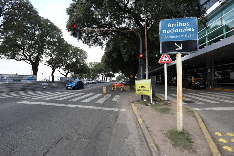 Obras frente al aeroparque Jorge Newbery