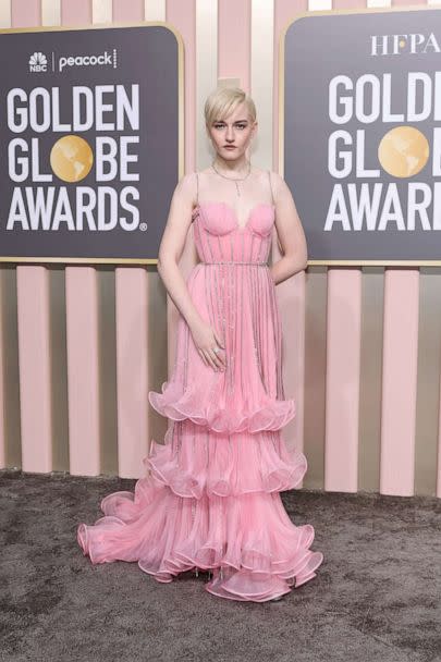 PHOTO: Julia Garner attends the 80th Annual Golden Globe Awards, Jan. 10, 2023, in Beverly Hills, Calif. (Amy Sussman/Getty Images)