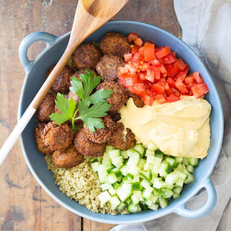 Vegan Quinoa Falafel Bowl