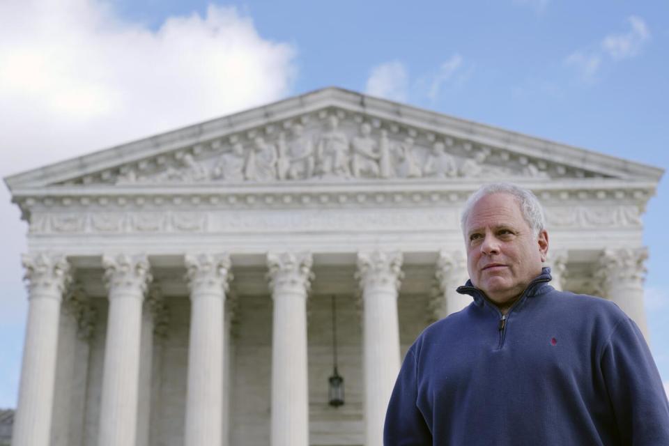 David Cassirer outside the U.S. Supreme Court building