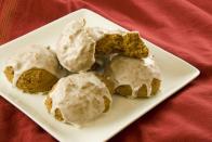 <p>Loaded with pumpkin purée, raisins, and brown sugar, these fall treats are as soft as a cloud.</p><p><a href="https://www.womansday.com/food-recipes/food-drinks/recipes/a10236/spiced-pumpkin-softies-121572/" rel="nofollow noopener" target="_blank" data-ylk="slk:Get the Spiced Pumpkin Softies recipe.;elm:context_link;itc:0;sec:content-canvas" class="link "><strong><em>Get the Spiced Pumpkin Softies recipe.</em></strong></a></p>