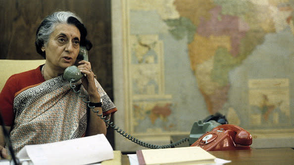 Indira Gandhi. Photo from Jack Garofalo/Paris Match via Getty Images.