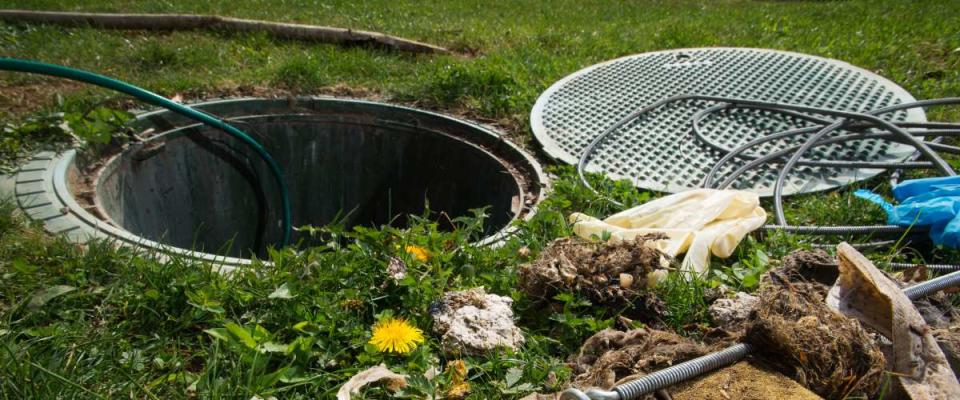 cleaning a septic system