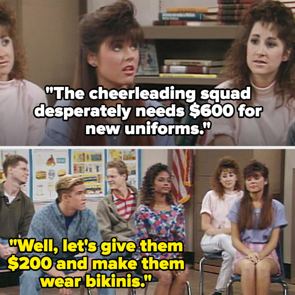 Screenshots from "Saved by the Bell"