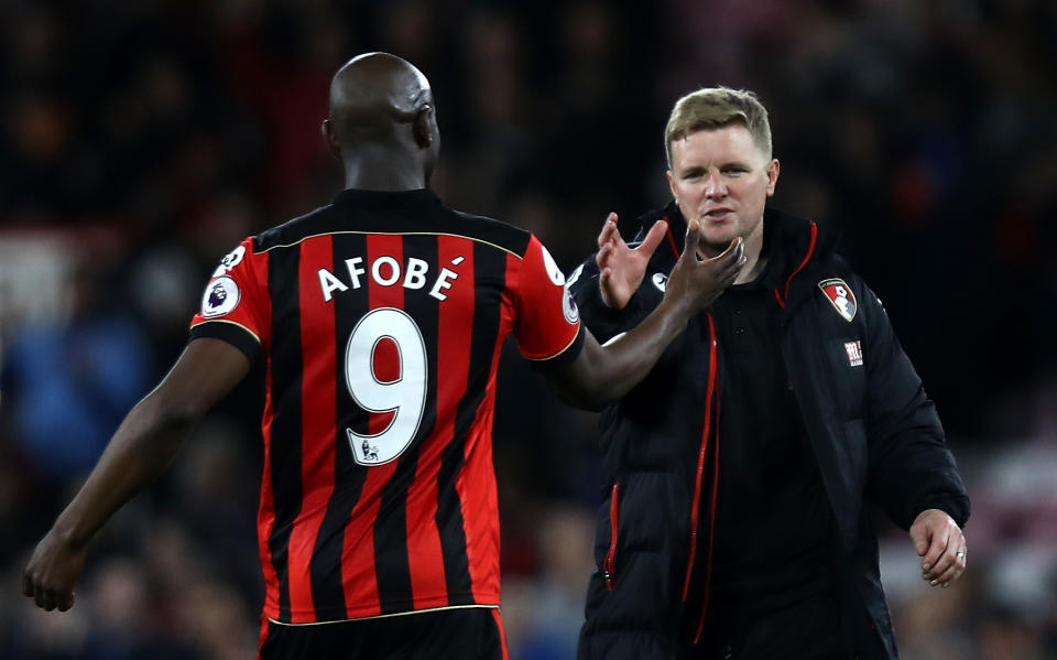 Benik Afobe and Eddie Howe – a partnership made in heaven? Probably not, sadly.