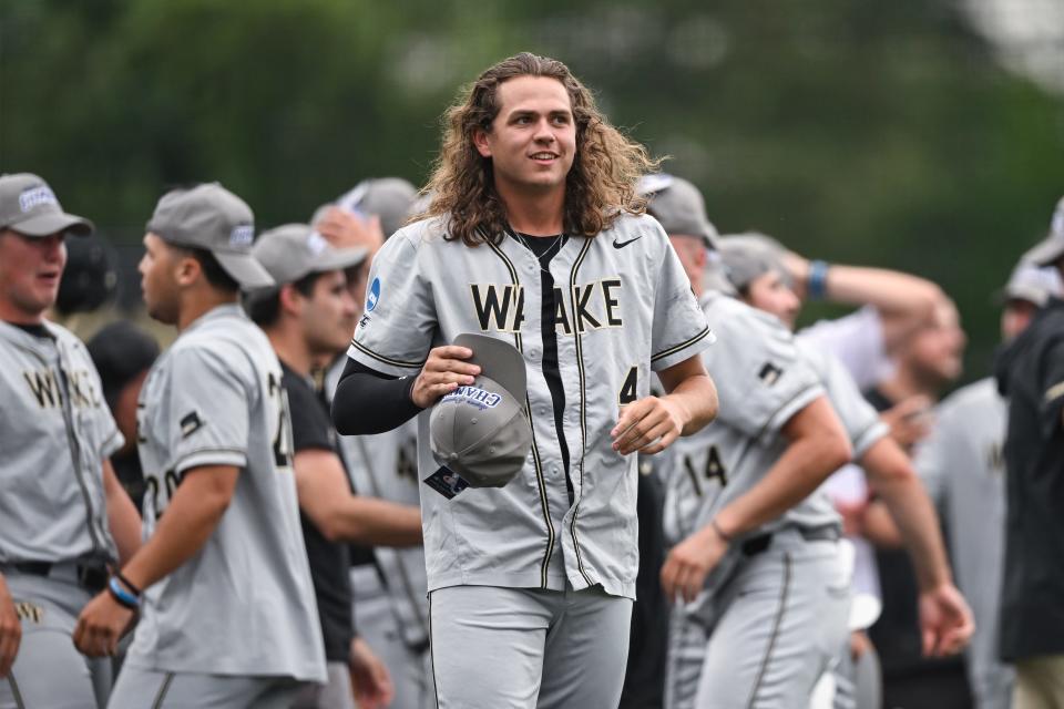 Wake Forest pitcher Rhett Lowder is one of the pitching prospects slated to appear at The Reds Caravan visit to the National Museum of the U.S. Air Force this Saturday.
