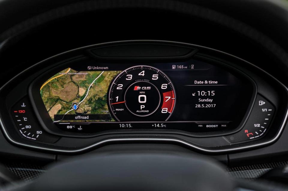 Heads up: the display allows you to see your speed projected in front of you