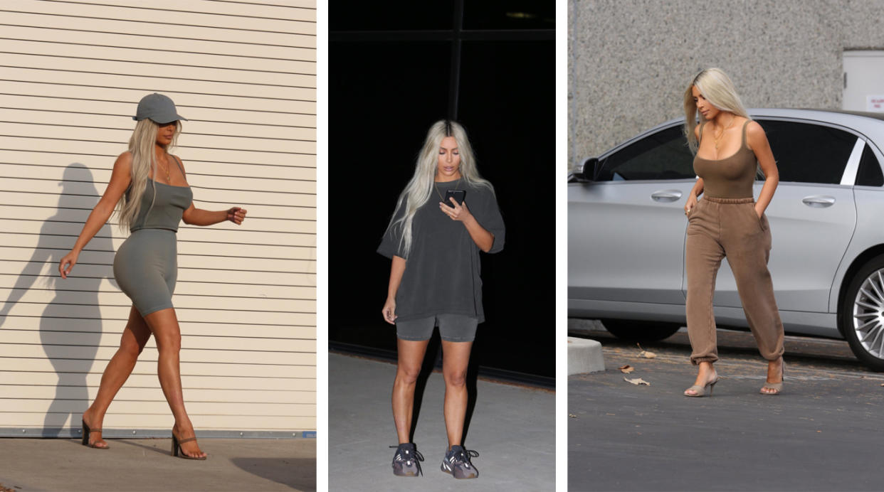 Kim Kardashian is the walking advert for Yeezy Season 6 [Photo: Twitter/KimKardashian]