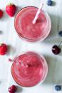 <p>This 7/11 slushie dupe looks so freakin' good. The secret to the fizz? Adding seltzer to your mix before and after blending. </p><p><a class="link " href="https://www.paleorunningmomma.com/cherry-berry-fizzy-fruit-slushies/" rel="nofollow noopener" target="_blank" data-ylk="slk:Get the recipe;elm:context_link;itc:0">Get the recipe</a></p>