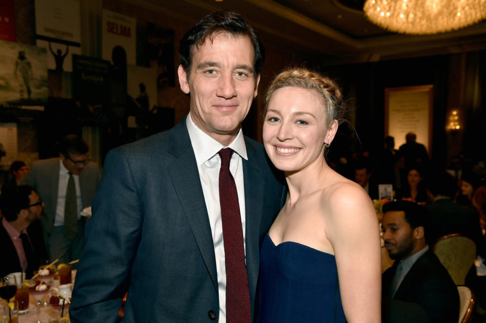 Clive Owen and Juliet Rylance attend the 15th Annual AFI Awards at Four Seasons Hotel Los Angeles at Beverly Hills.