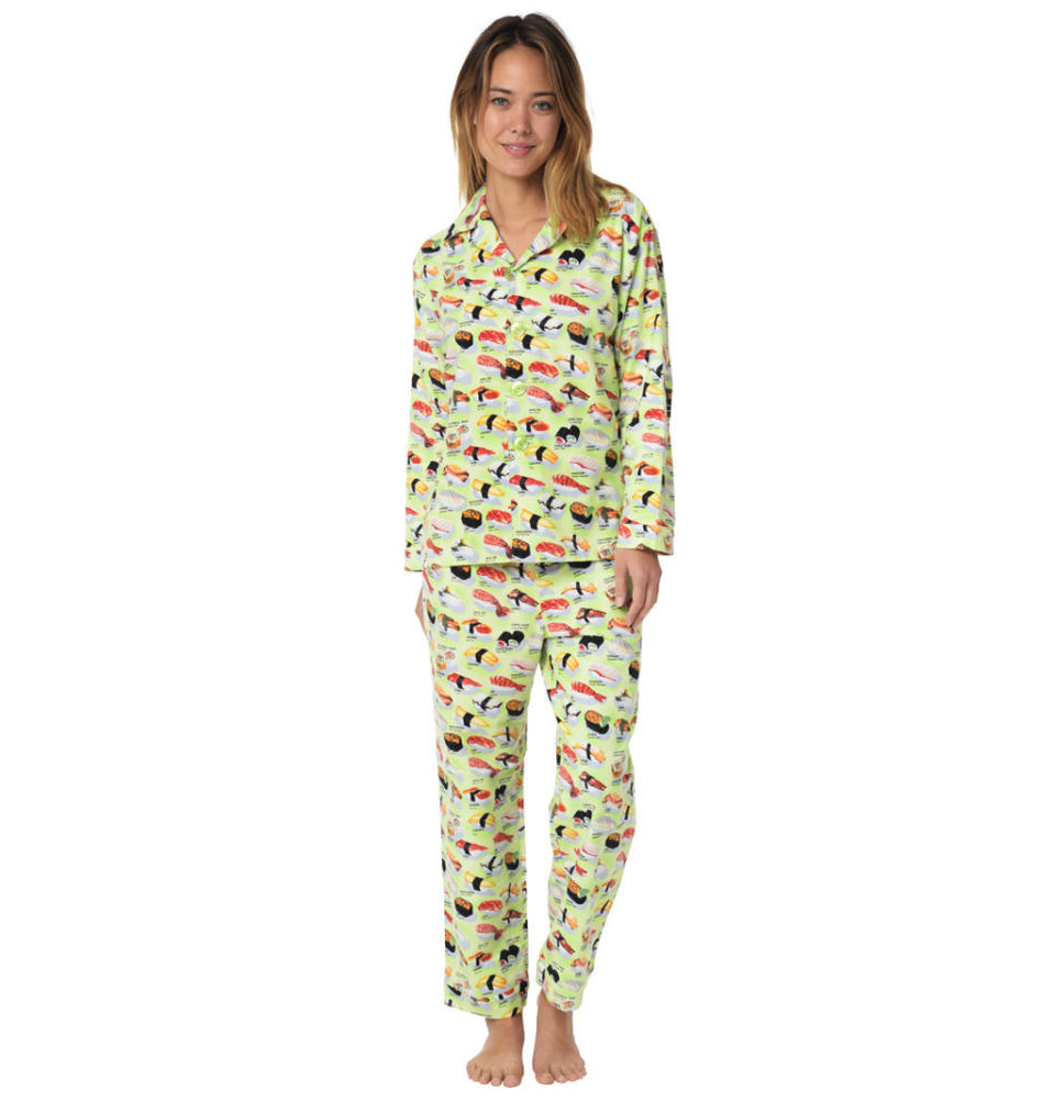 Wasabi Green Sushi Pajama, $94&nbsp;at <a href="http://www.thecatspjs.com/shop/wasabi-green-sushi-cotton-pajama/" target="_blank">The Cat's Pajamas</a>