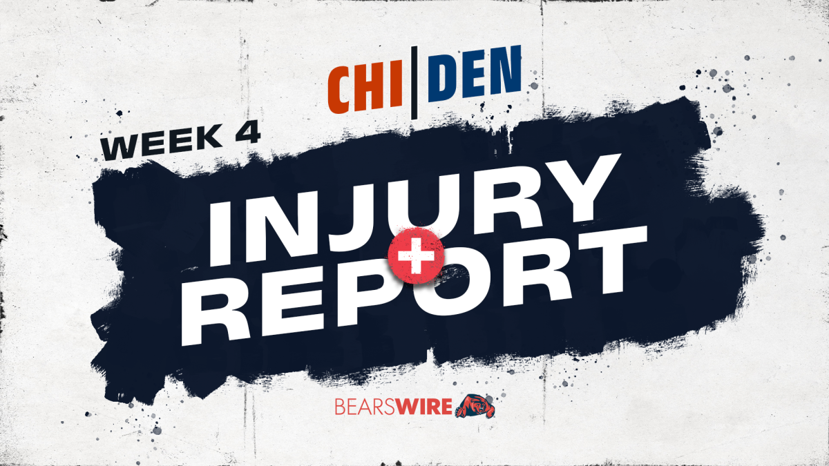 Bears vs Giants injury report and starting lineup in Week 4
