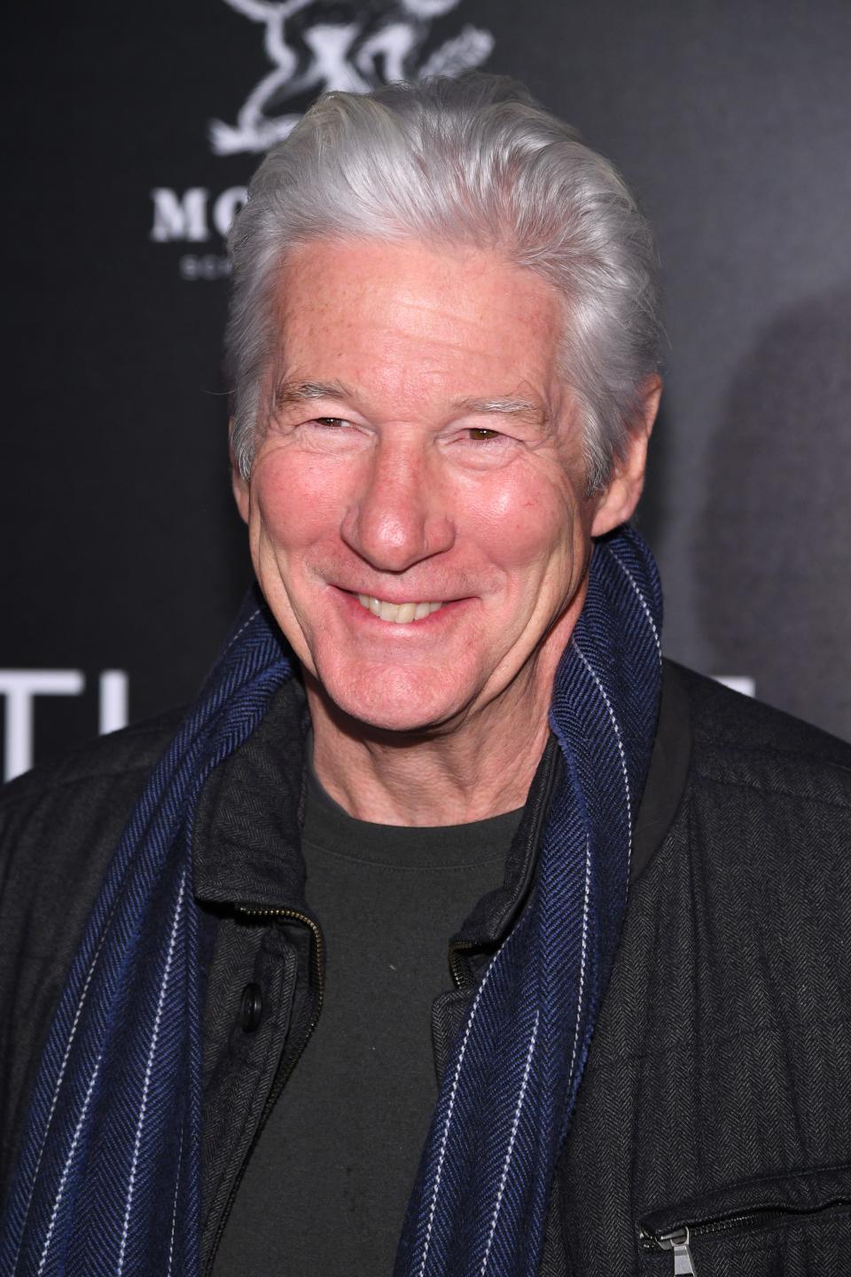 Richard Gere attends a screening of "Three Christs"  on January 09, 2020 in New York City.  The actor has listed his Pound Ridge property for sale for $28 million.