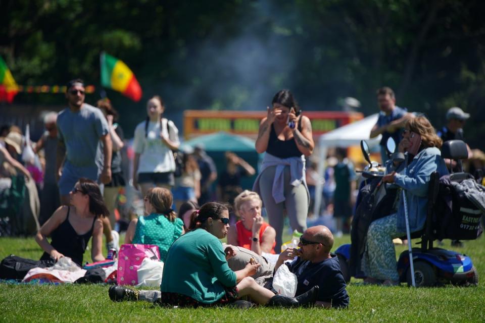 People at the Africa Oye festival in Sefton Park in Liverpool. (Peter Byrne/PA Wire)