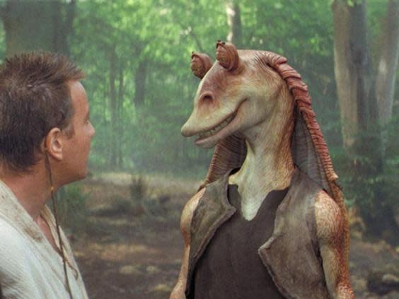 The Jar Jar Binks character drew accusations of racism (Lucasfilm)