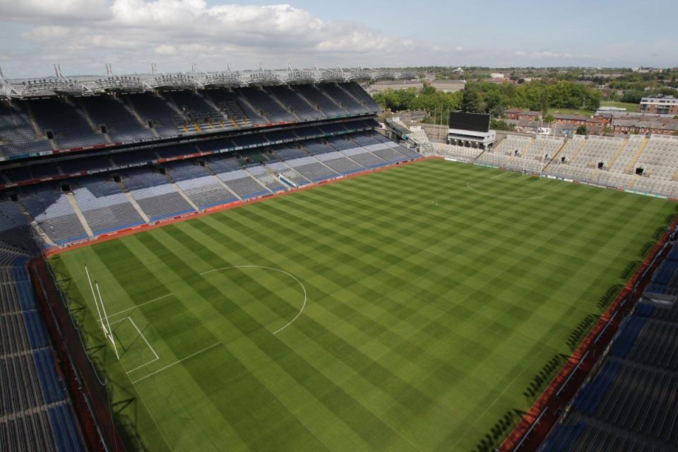 Croke Park could host games if a combined British and Irish bid for Euro 2028 is successful (Niall Carson/PA) (PA Archive)