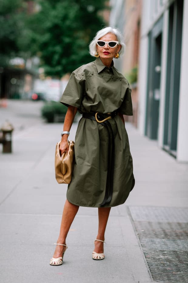 <p>On the street at New York Fashion Week Spring 2020. Photo: Jeremy Kang/Fashionista</p>