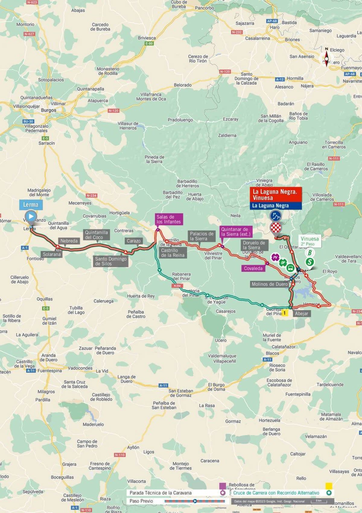 La Vuelta a Espana 2023 – stage 11 map (LaVuelta)