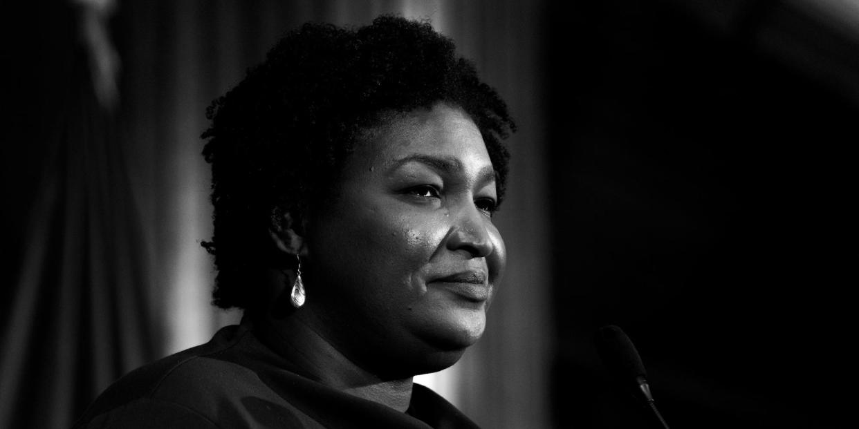 Stacey Abrams black and white