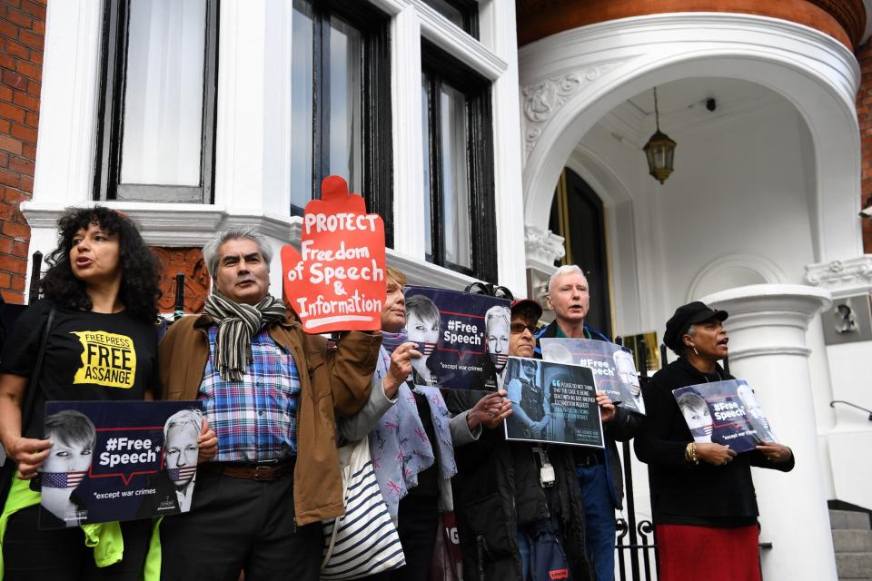 Ecuador confirms search of Julian Assange's belongings in embassy after request by United States