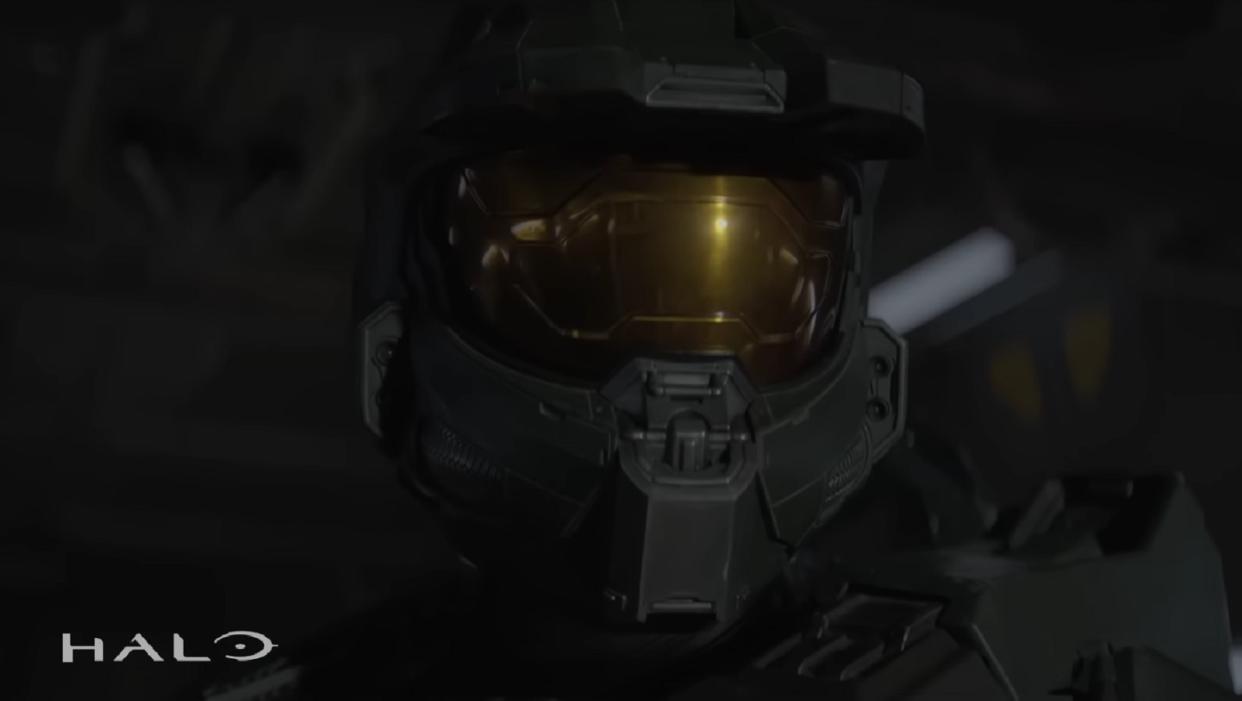  Halo TV series season 2 Master Chief closeup. 