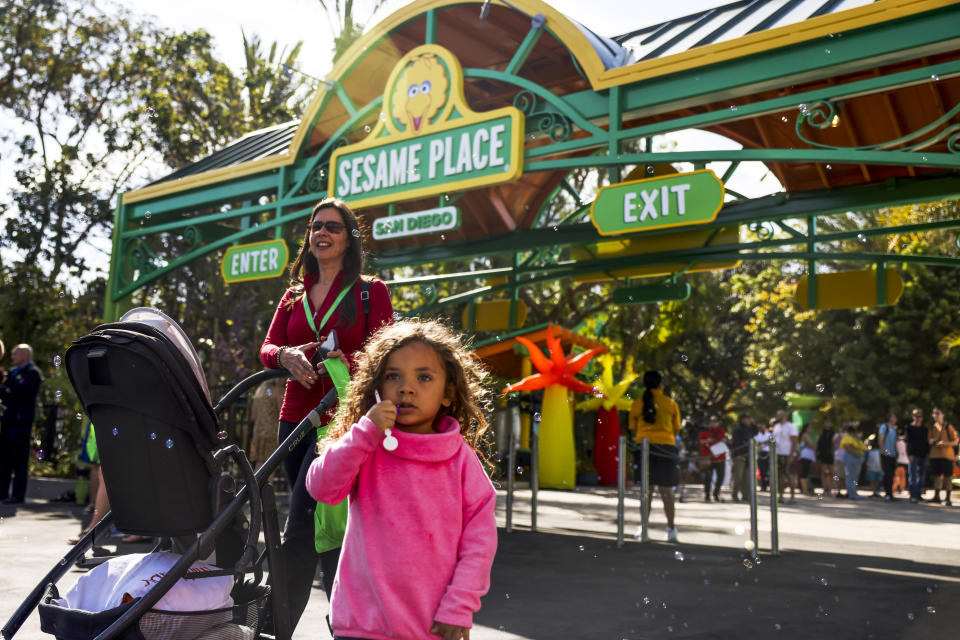 El nuevo parque de diversiones 'Sesame Place' en San Diego, California. (Dania Maxwell / Los Angeles Times via Getty Images)