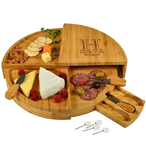 21) Picnic at Ascot Delux Custom Engraved Bamboo Cheese/Charcuterie Cutting Board