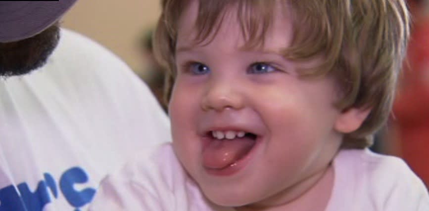 Determined toddler battles rare disease
