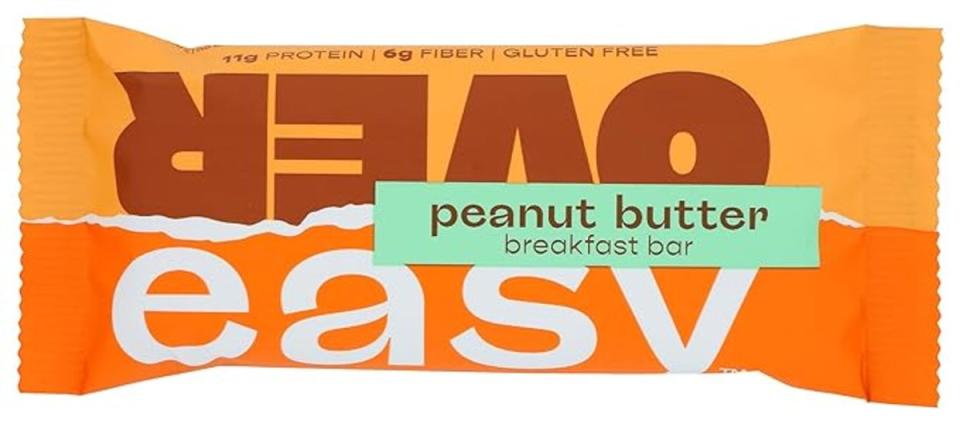 <p>Courtesy Image</p><p><a href="https://clicks.trx-hub.com/xid/arena_0b263_mensjournal?q=https%3A%2F%2Fwww.amazon.com%2FPeanut-Breakfast-Natural-Ingredient-Protein%2Fdp%2FB08VZR675N%3FlinkCode%3Dll1%26tag%3Dmj-yahoo-0001-20%26linkId%3Dc48b975a1885ec63bd8fcbb2683475ea%26language%3Den_US%26ref_%3Das_li_ss_tl&event_type=click&p=https%3A%2F%2Fwww.mensjournal.com%2Ffood-drink%2Fhealthiest-protein-bars%3Fpartner%3Dyahoo&author=Jordan%20Mazur&item_id=ci02b8d1fe40042491&page_type=Article%20Page&partner=yahoo&section=protein%20bars&site_id=cs02b334a3f0002583" rel="nofollow noopener" target="_blank" data-ylk="slk:OverEasy Peanut Butter Breakfast Bars;elm:context_link;itc:0;sec:content-canvas" class="link ">OverEasy Peanut Butter Breakfast Bars</a> are delicious and filled with plenty of protein and fiber to give you lots of extra energy. They also have an impressive clean ingredient label: organic gluten-free oats, roasted peanuts, honey, dry-roasted peanut butter, tapioca fiber syrup, dried eggs, natural vanilla bourbon extract, and sea salt.</p><p><strong>Calories: </strong>230</p><p><strong>Protein: </strong>11 grams</p><p><strong>Fiber: </strong>6 grams</p><p>[$30, box of 12; <a href="https://clicks.trx-hub.com/xid/arena_0b263_mensjournal?q=https%3A%2F%2Fwww.amazon.com%2FPeanut-Breakfast-Natural-Ingredient-Protein%2Fdp%2FB08VZR675N%3FlinkCode%3Dll1%26tag%3Dmj-yahoo-0001-20%26linkId%3Dc48b975a1885ec63bd8fcbb2683475ea%26language%3Den_US%26ref_%3Das_li_ss_tl&event_type=click&p=https%3A%2F%2Fwww.mensjournal.com%2Ffood-drink%2Fhealthiest-protein-bars%3Fpartner%3Dyahoo&author=Jordan%20Mazur&item_id=ci02b8d1fe40042491&page_type=Article%20Page&partner=yahoo&section=protein%20bars&site_id=cs02b334a3f0002583" rel="nofollow noopener" target="_blank" data-ylk="slk:amazon.com;elm:context_link;itc:0;sec:content-canvas" class="link ">amazon.com</a>]</p>