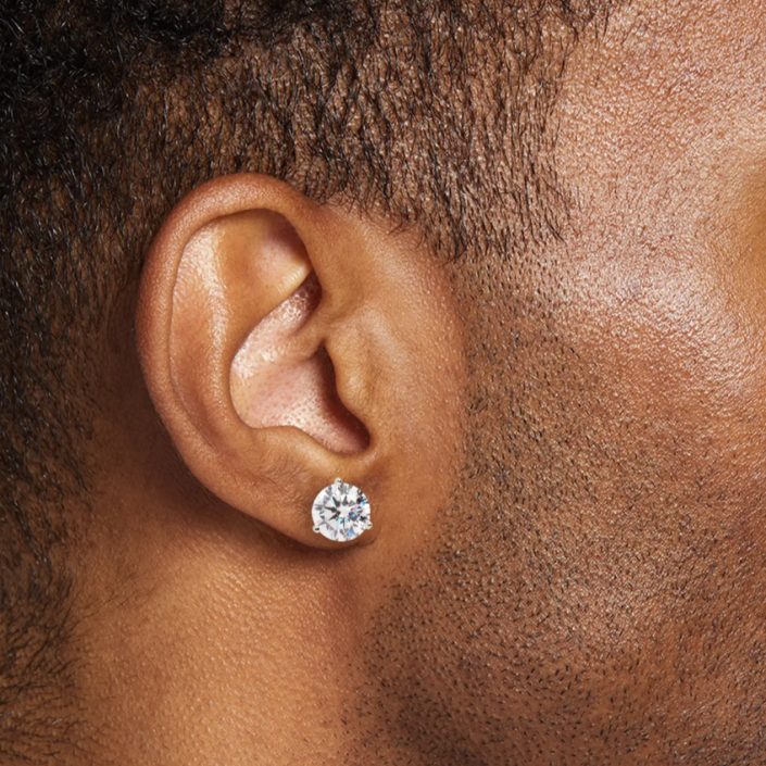 fake diamond earrings mens