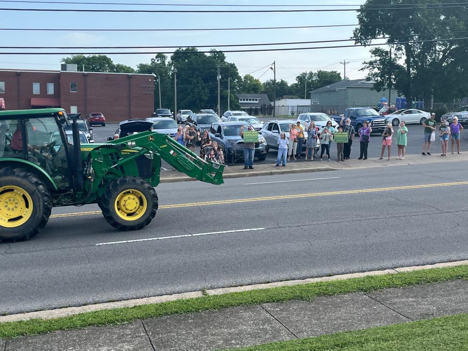 A tractor parade in June was organized to protest a plan to build a large industrial park in rural Wilson County.