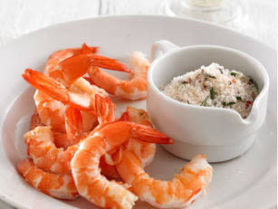 Prawns with chilli and rosemary dipping salt