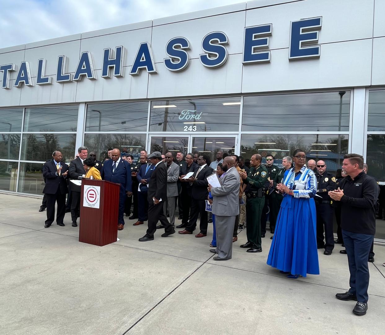 Community advocates and local government leaders band together to battle ongoing gun violence in the capital city and county, Feb. 27, 2024.