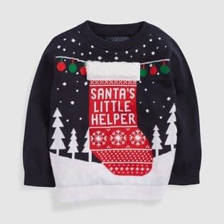 Next Kids Christmas Stocking Jumper - Credit: Next