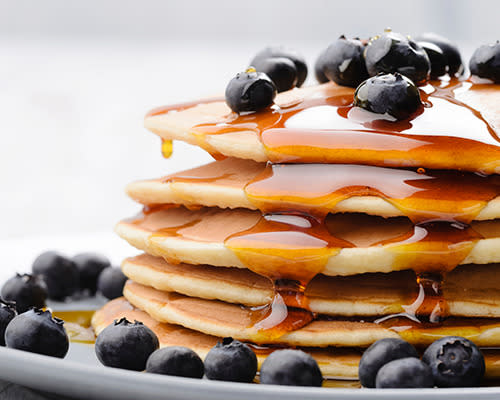 A great breakfast to kick off the weekend has to be blueberry pancakes.
