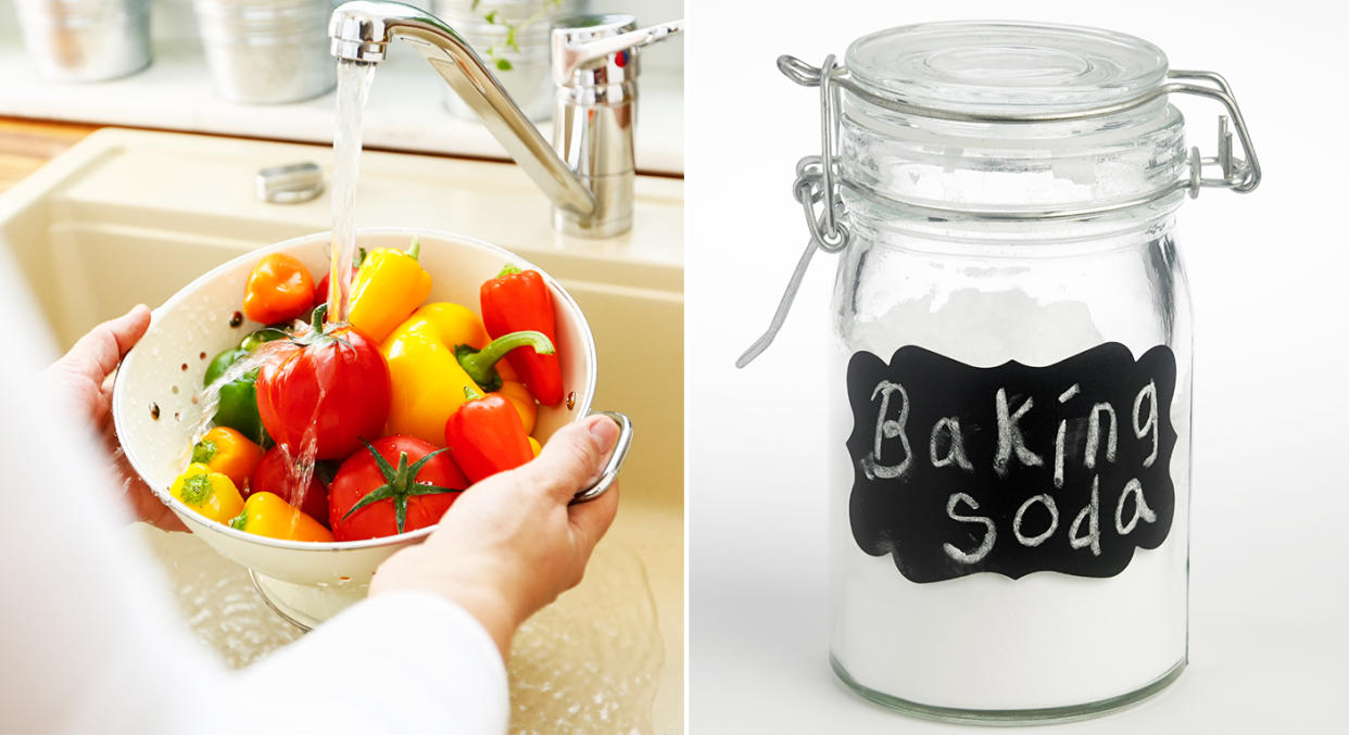 Washing your vegetables in baking soda is said to remove pesticides. [Photo: Getty]