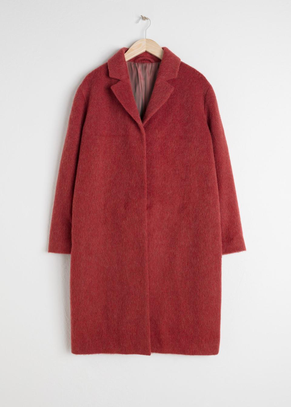 Wool Blend Long Coat