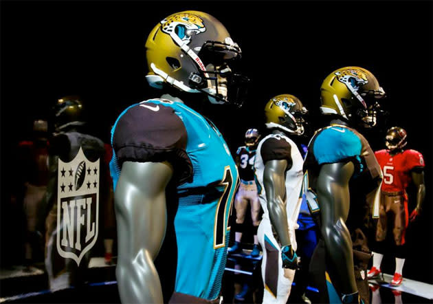 jaguars jerseys through the years