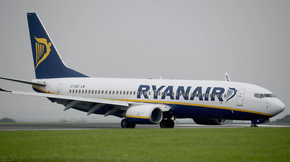 Ryanair said it had reported the incident to UK police (Picture: PA)