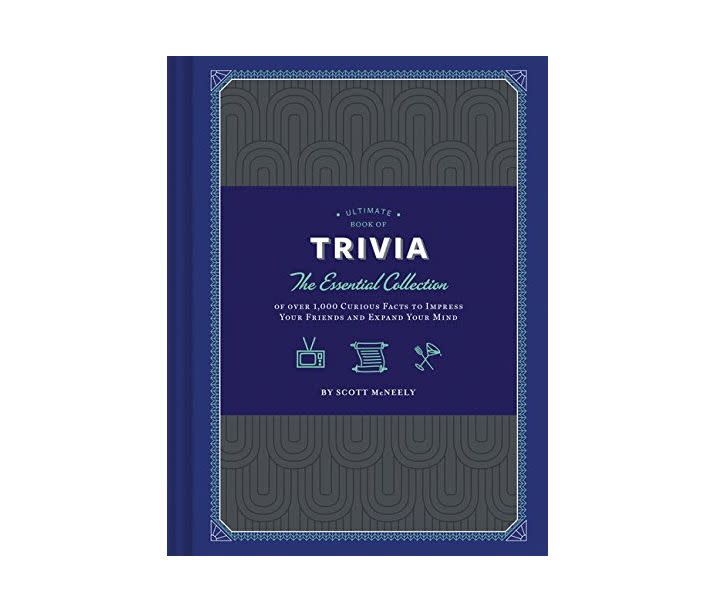 Stuffed with more than 1,000 facts, &ldquo;<strong><a href="https://amzn.to/33IOTBd" target="_blank" rel="noopener noreferrer">The Ultimate Book of Trivia</a></strong>&rdquo; is perfect for anyone on your trivia night team. This hardcover comes in at under $10, but the facts inside? Priceless. <strong><a href="https://amzn.to/33IOTBd" target="_blank" rel="noopener noreferrer">Get it on Amazon</a></strong>.
