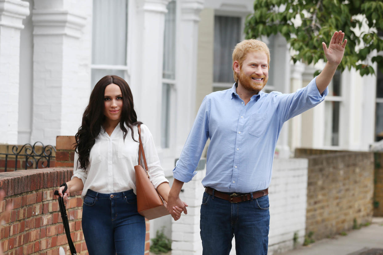 The Madame&nbsp;Tussauds London attraction out in public on Aug. 22.&nbsp; (Photo: PA Images/INSTARimagescom)