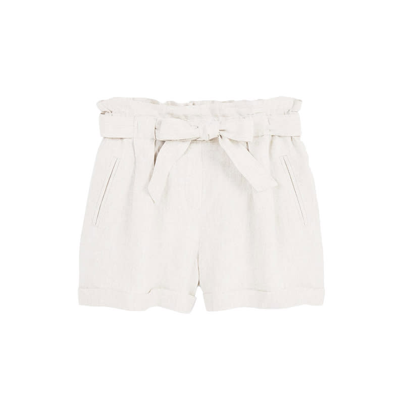 <a rel="nofollow noopener" href="http://rstyle.me/n/cpfaq2jduw" target="_blank" data-ylk="slk:Linen-Blend High-Waist Shorts, Mango, $50;elm:context_link;itc:0;sec:content-canvas" class="link ">Linen-Blend High-Waist Shorts, Mango, $50</a>