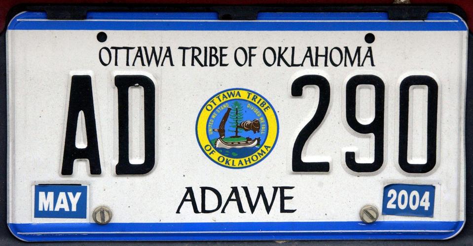 Ottawa Tribal license plate