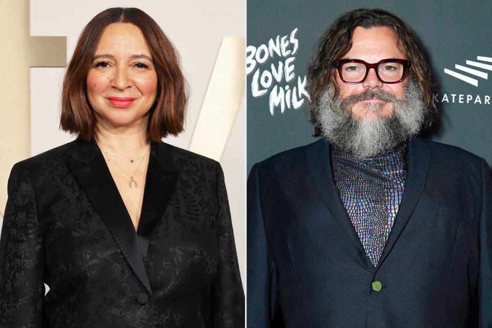 <p>Eric Charbonneau/Getty Images for Apple TV+;  Presley Ann/Getty Images for The Skatepark Project</p> (L-R) Maya Rudolph, Jack Black