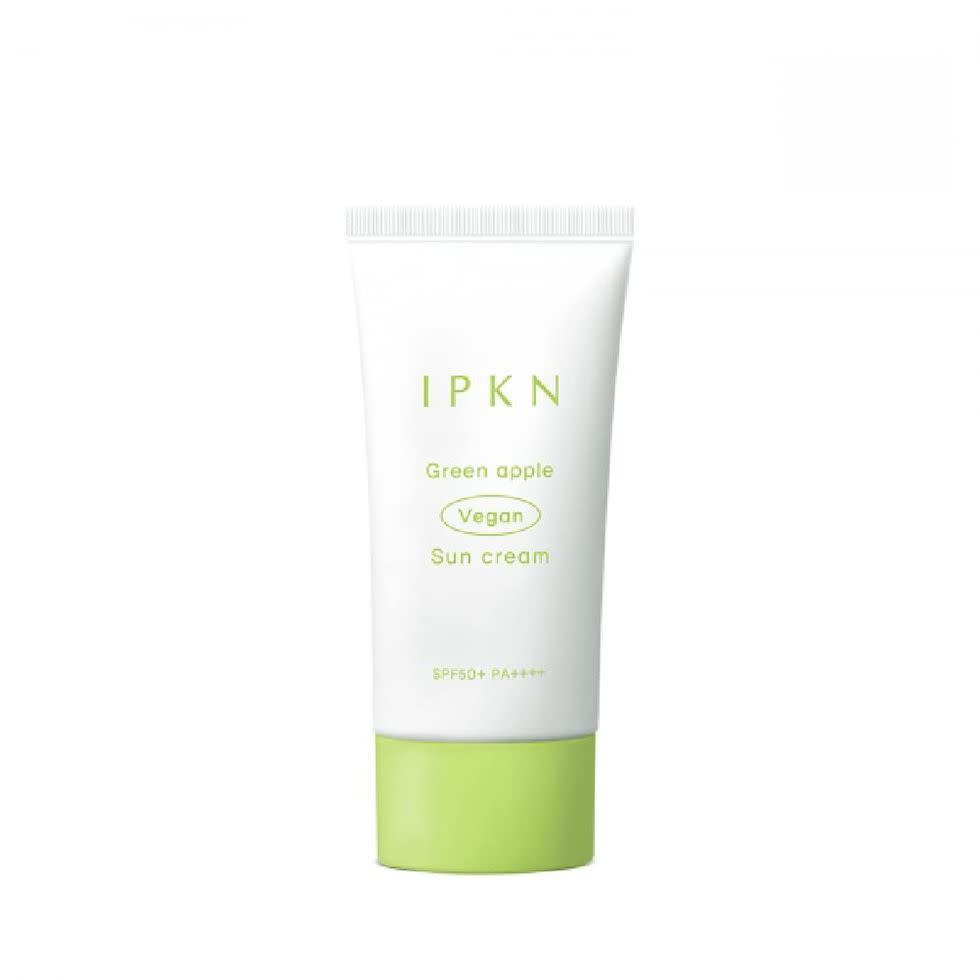 <p><a href="https://www.ipknus.com/products/green-apple-vegan-sun-cream" rel="nofollow noopener" target="_blank" data-ylk="slk:Shop Now;elm:context_link;itc:0;sec:content-canvas" class="link rapid-noclick-resp">Shop Now</a></p><p>Green Apple Vegan Sun Cream</p><p>ipknus.com</p><p>$21.00</p><span class="copyright">Amazon</span>