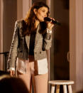 <p>Idina Menzel puts on a mini-concert during an event with Curamia Tequila in support of the A BroaderWay Foundation in Bridgehampton, New York. </p>