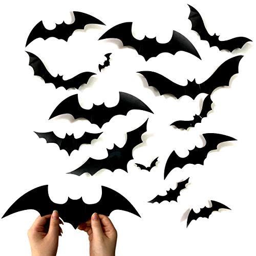 25) Scary Bats Wall Decal Stickers